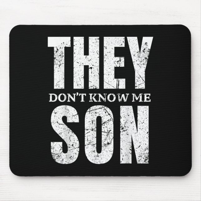 Mousepad They Dont Know Me Son Bodybuilder Workout Gym Moti (Frente)