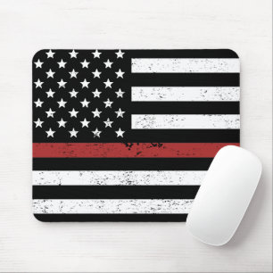 Mousepad Thin Red Line USA Flag Fire Department