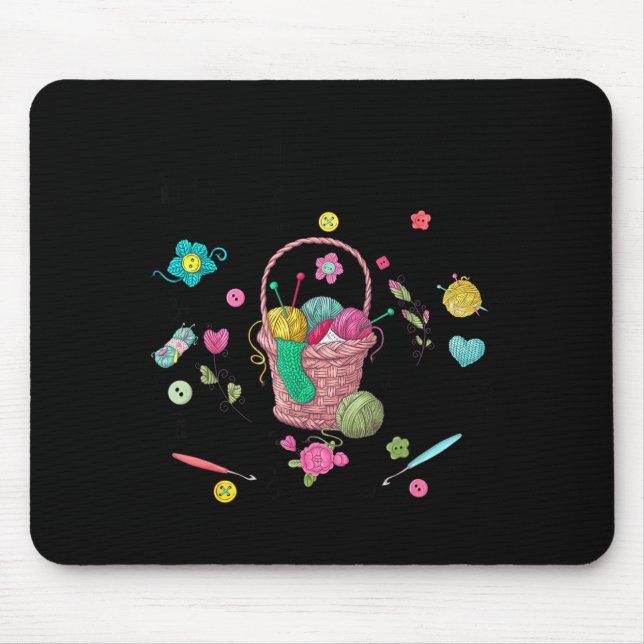 Mousepad Thing I Do In My Spare Time Crochet Funny Crocheti (Frente)