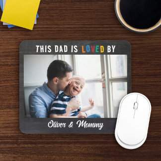 Mousepad This Dad Is Loved By Add Photo & Names