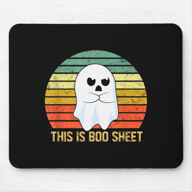 Mousepad This Is Boo Sheet Bull Funny Halloween Ghost  (Frente)