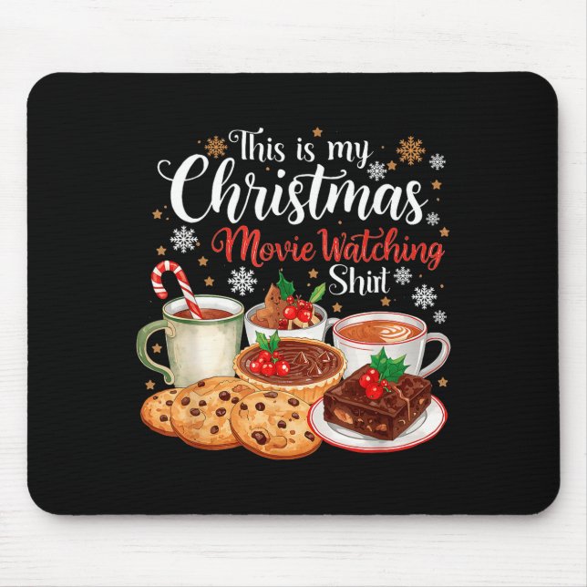 Mousepad This Is My Christmas Movie Watching Design  (Frente)