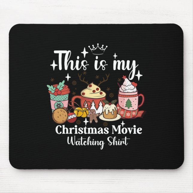 Mousepad This Is My Christmas Movie Watching Shirt Family M (Frente)