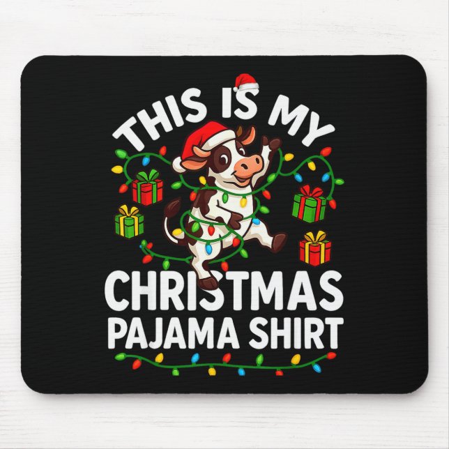Mousepad This Is My Christmas Pajama Shirt Funny Christmas  (Frente)