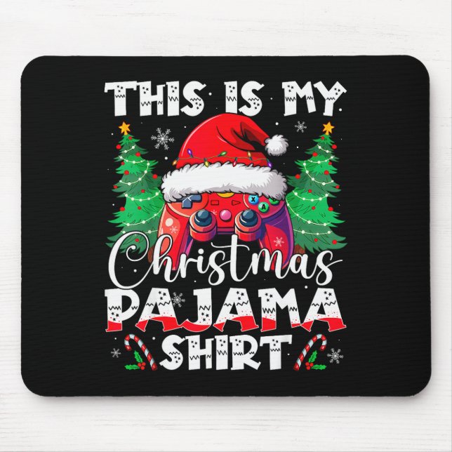 Mousepad This Is My Christmas Pajama Video Game Gamer Boys  (Frente)