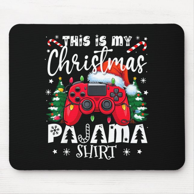 Mousepad This Is My Christmas Pajama Video Game Gamer Boys  (Frente)
