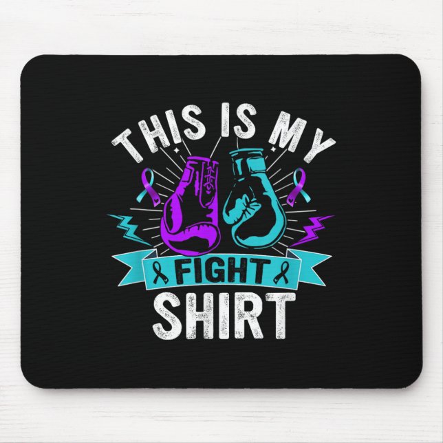 Mousepad This Is My Figh Suicide Prevention Fighter Strong  (Frente)