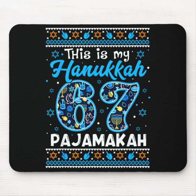 Mousepad This Is My Hanukkah 67 Pajamakah For Jewish Christ (Frente)
