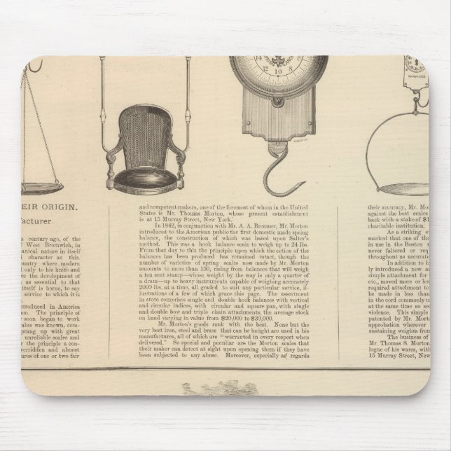 Mousepad Thomas S Morton, Fabricante Morris (Frente)