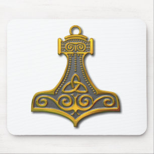 Mousepad Thor's Hammer-gold