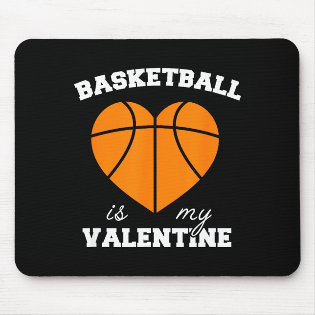 Mousepad Threadrock Basketball Is My Valentine - Women's Un (Frente)