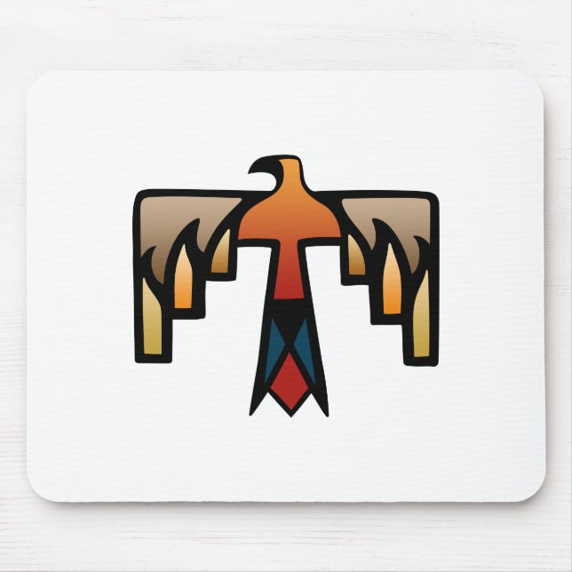 Mousepad Thunderbird - símbolo do indiano do nativo (Frente)