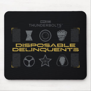 Mousepad Thunderbolts*   Delinquentes descartáveis