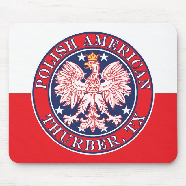 Mousepad Thurber Texas Polska Eagle Polonês (Frente)