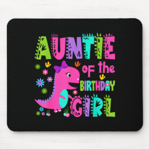 Mousepad Tia da aniversariante saurus rex dinossauro