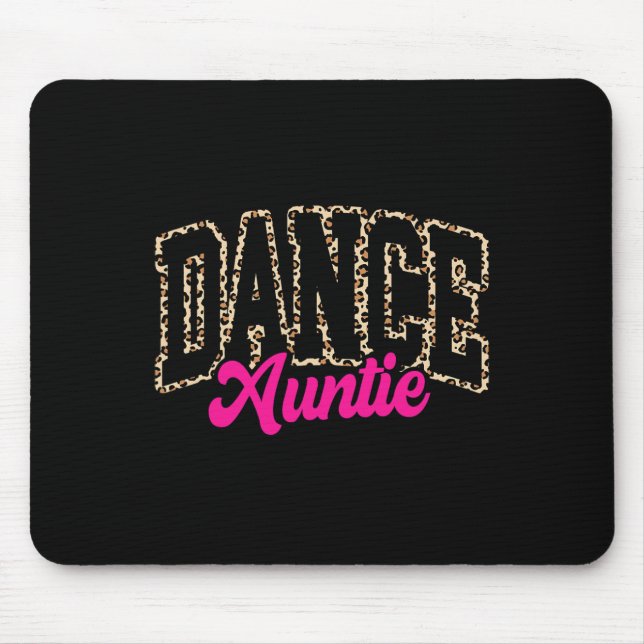 Mousepad Tia da dança Leopard Dançando Tia da Vida Mulheres (Frente)