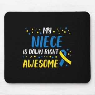 Mousepad Tia de conscientização sobre síndrome de Down incr