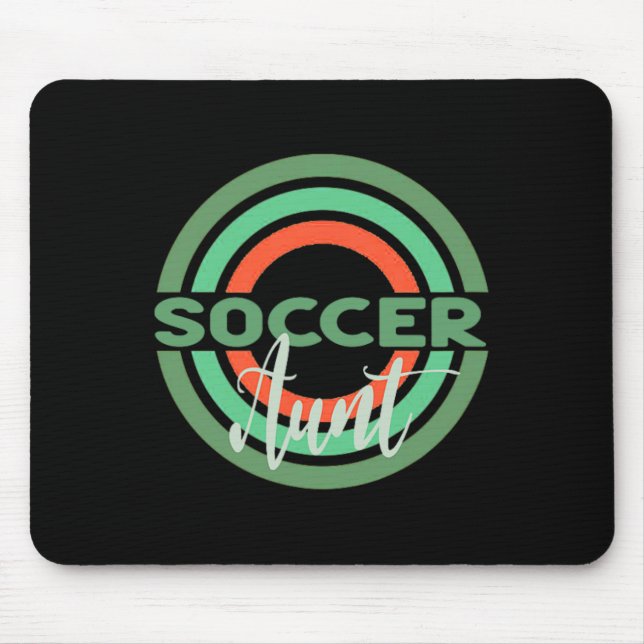 Mousepad Tia de Futebol Com Círculos de Futebol Moderno  (Frente)