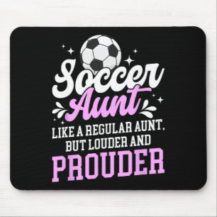 Mousepad Tia de Futebol de uma Tia de Jogadora de Futebol D