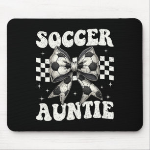 Mousepad Tia de Futebol Engraçada Coquete Laço Tia de Futeb