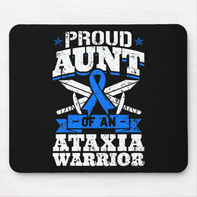Mousepad Tia De Um Guerreiro Ataxia Friso De Sensibilização (Frente)
