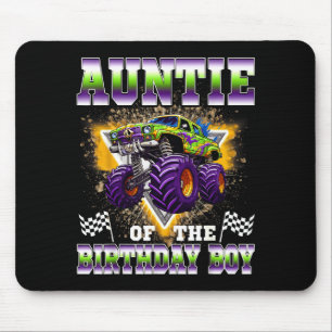 Mousepad Tia do aniversariante caminhão monstro aniversário