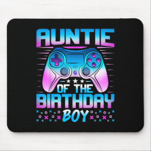 Mousepad Tia Do Aniversário - Jogo De Vídeo Correspondente