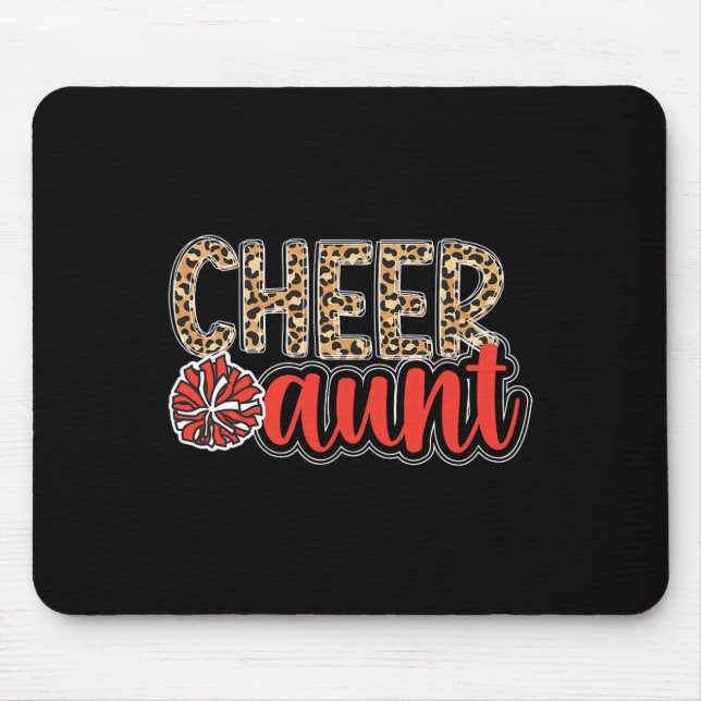 Mousepad Tia do Cheerleader Tia Leopardo Tia do Cheer (Frente)