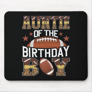 Mousepad Tia Do Jogo De Jogador De Futebol Do Aniversário