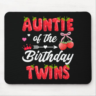 Mousepad Tia dos Gêmeos de Aniversário Menina de 1º Anivers