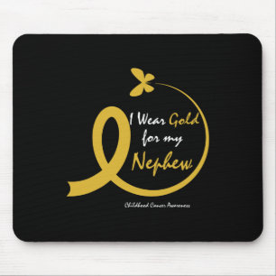 Mousepad Tia Eu Uso Ouro Pelo Meu Sobrinho Câncer Infantil