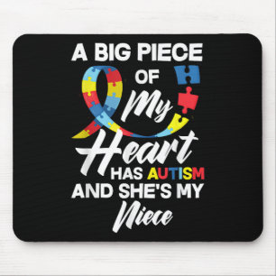 Mousepad Tia Orgulhosa Autismo Tio Autista Niece Autismo Aw