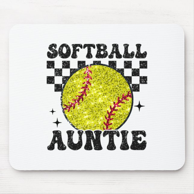 Mousepad Tia Softll Xadrez Retro Engraçado Softll Tia Fa (Frente)