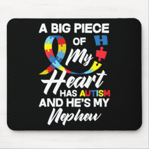 Mousepad Tia Tio Autista Sobrinho Autismo Awa