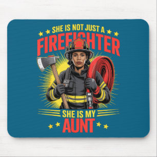 Mousepad Tia Titi Bombeira Preta Design Sobrevivente