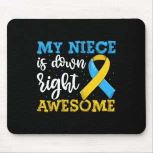 Mousepad Tia Trisomy Niece Down Syndrome Sensibilização