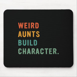 Mousepad Tias Estranhas Constroem Caráter Retro Tia Engraça
