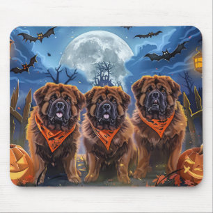 Mousepad Tibetano Mastiff Halloween Spooky