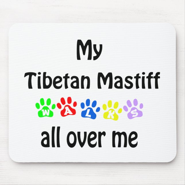 Mousepad Tibetano Mastiff Walks Design (Frente)