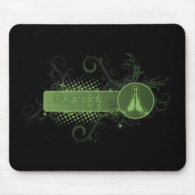 Mousepad Tibetano verde de Namaste (Frente)