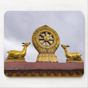 Mousepad Tibete, Lhasa - Roda Dharma no templo Jokhang