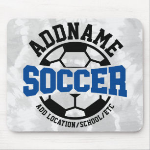 Mousepad Tie-Dye da Equipe do Jogador de Futebol do ADD Per