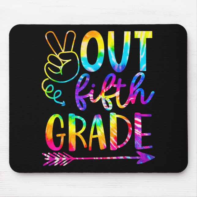 Mousepad Tie Dye Do 5 Grau 2023 No Último Dia Da Escola (Frente)
