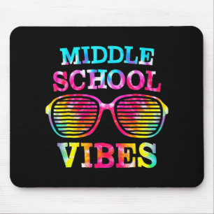 Mousepad Tie Dye MidSchool Vibes Professora De Volta