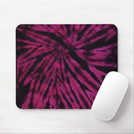 Mousepad Tie-Dye Purple Pink Black Hippie Retro Pattern 