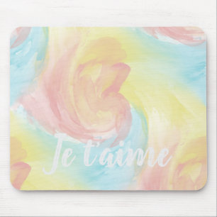 Mousepad Tie-Dye Retro Pastel Painterly Watercolor no Amor