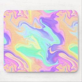 Mousepad Tie Dye Swirl Pastel Groovy