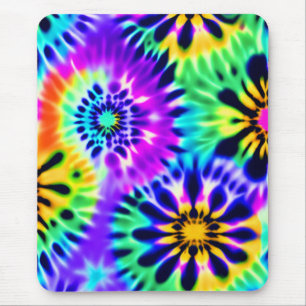 Mousepad Tie Dye Swirling Pattern Design