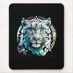 Mousepad Tiger Animal Portrait Vidro Armazenado