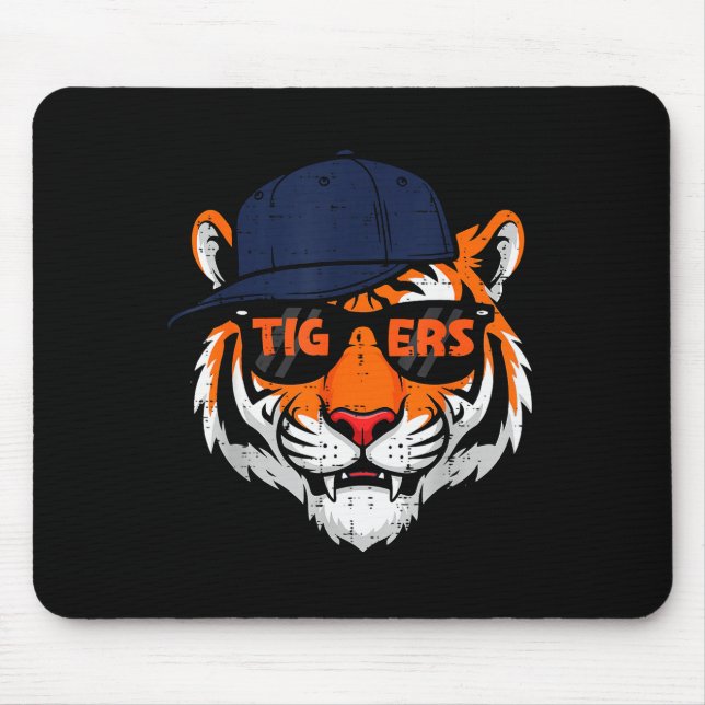 Mousepad Tiger Cap Boys Youth Teen Kids Men Women Girls  (Frente)